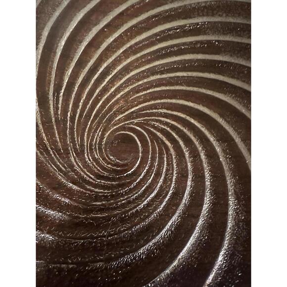 Vintage Swirl Shell Shaped Glass Serving Plate - Picture 4 of 6